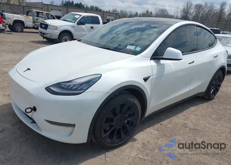 2021 Tesla Model Y Long Range Dual Motor All-Wheel Drive из США, поврежденный, VIN 5YJYGAEEXMF149158